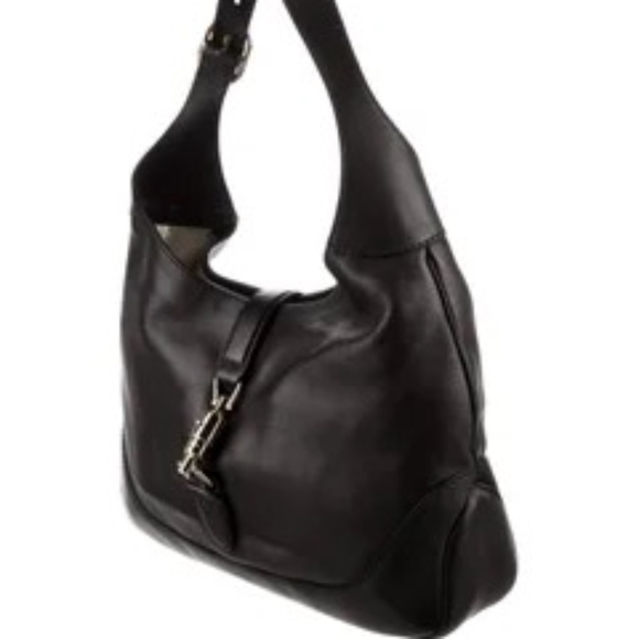 GUCCI: All Leather Black Jackie Hobo, Vintage - Picture 16 of 16